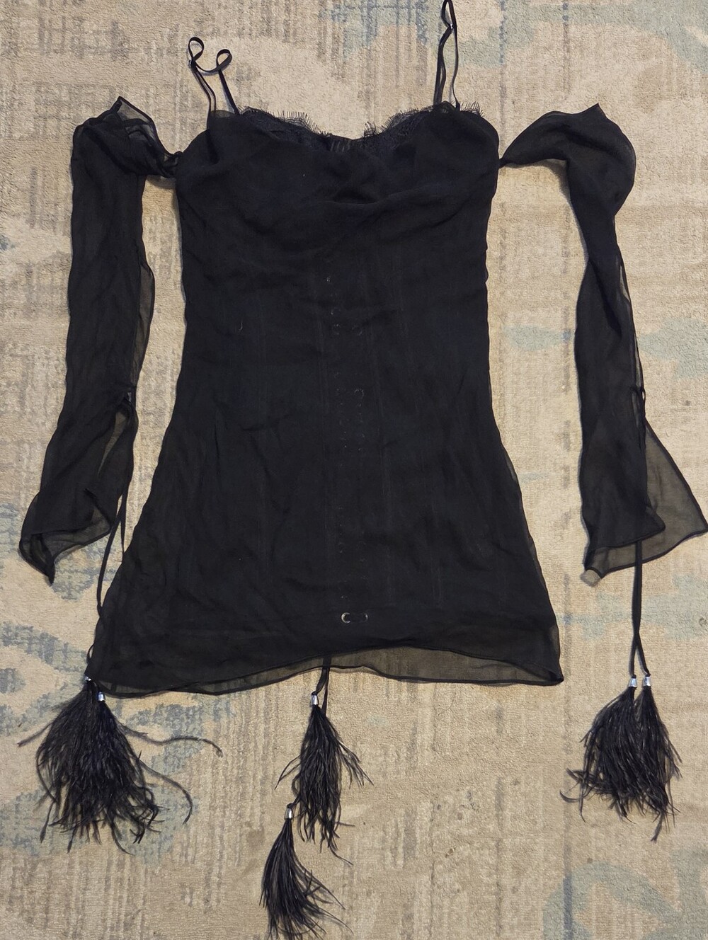 Retrofete Colette Dress. Black. Size XS. NWT